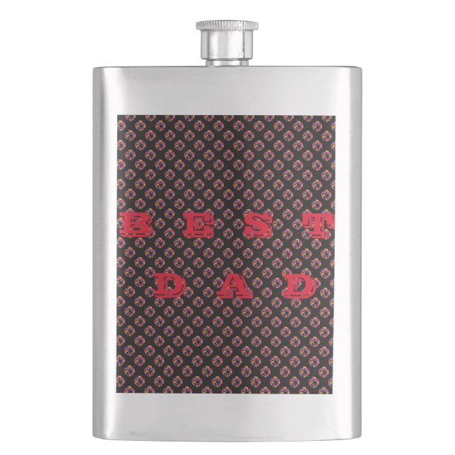 FLASQUE MOTIFS ET MOTS POUR PAPA (devant)
