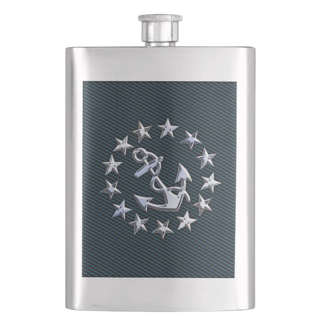 Flasque Mousse de mer Chrome Yacht Drapeau Automotive Gril (devant)