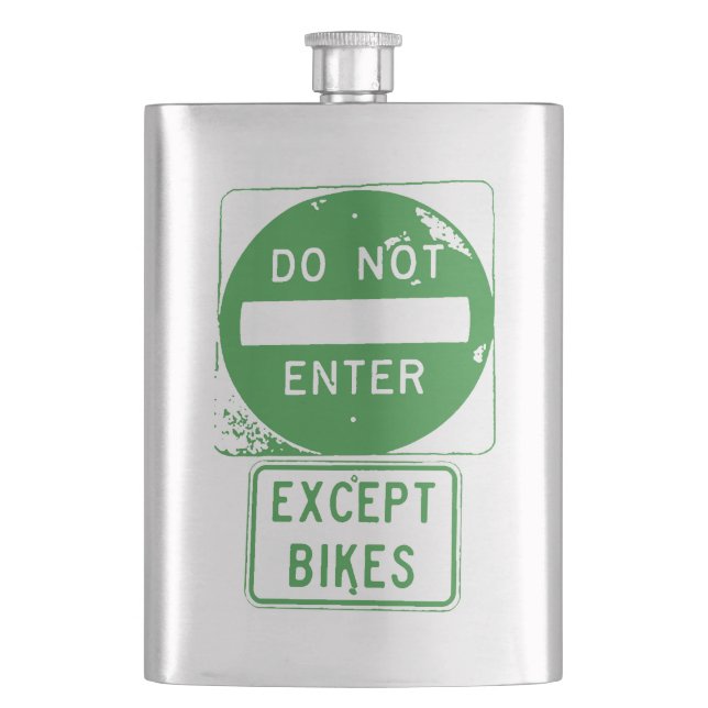 Flasque Ne pas entrer sauf les vélos (devant)