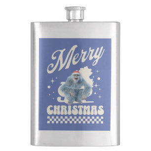Flasque Noël Yéti drôle Humour de fêtes