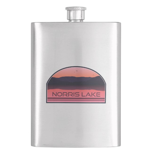 Flasque Norris Lake Tennessee Red Sunrise (devant)