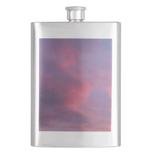 Flasque Nuages roses bleus