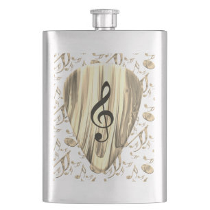 Flasque Onglet de guitare de notes musicales personnalisée