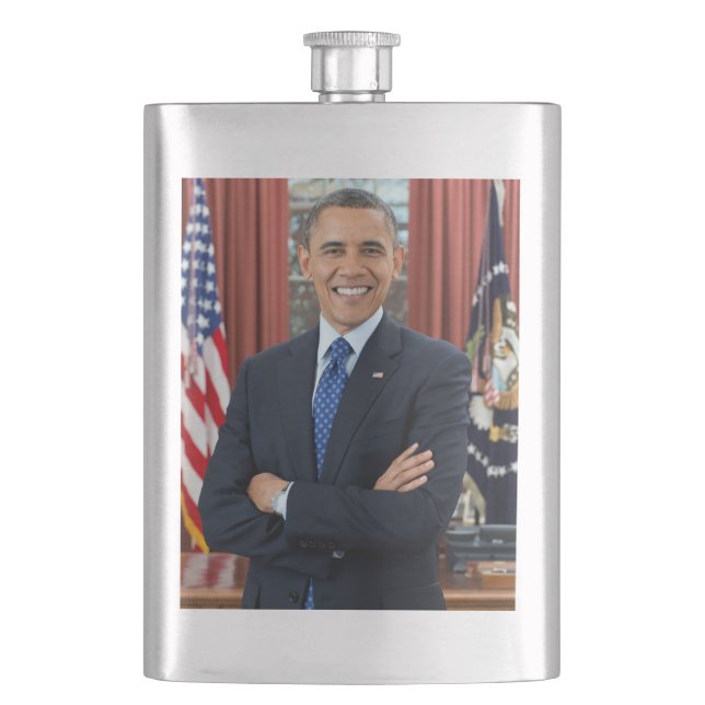 Flasque Oval Office Portrait, Obama Barack Président des É (devant)