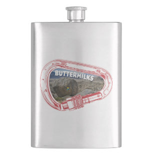 Flasque Papillons Escalade Carabiner Flask