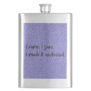 Flasque Parties scintillant Violette Je L'Ai Rendu Awkward