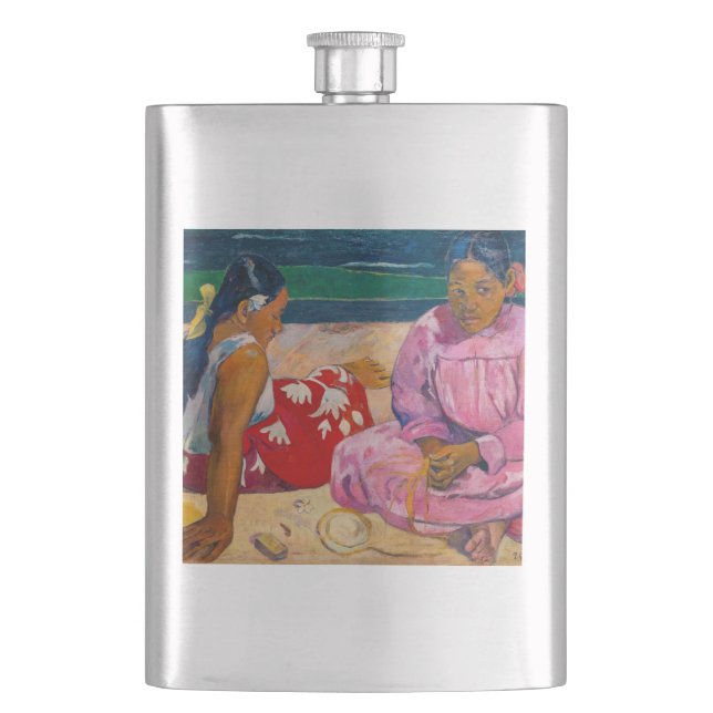 Flasque Paul Gauguin - Femmes tahitiennes sur la plage (devant)
