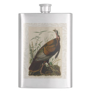 Flasque Peinture d'oiseaux sauvages de Turquie Audubon