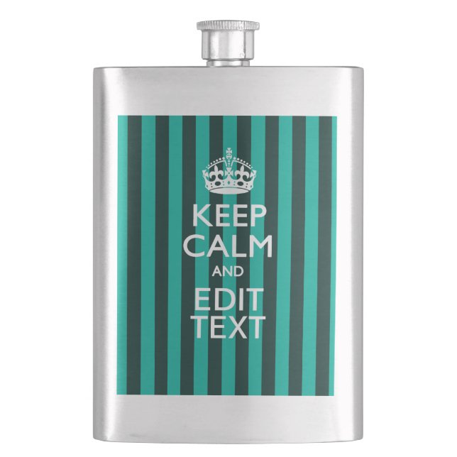 Flasque Personnalisable Conserver Le Calme De Votre Texte  (devant)