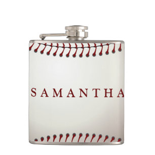 Flasque personnalisée sur le thème du baseball