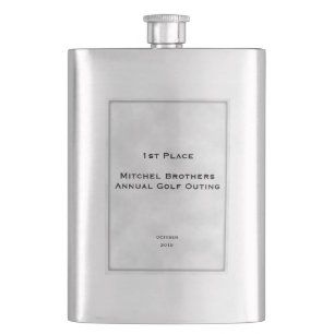 Flasque Personnaliser Texte Décoré Inset Classic Fla