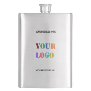 Flasque Personnalisez votre entreprise Nom du logo Site We