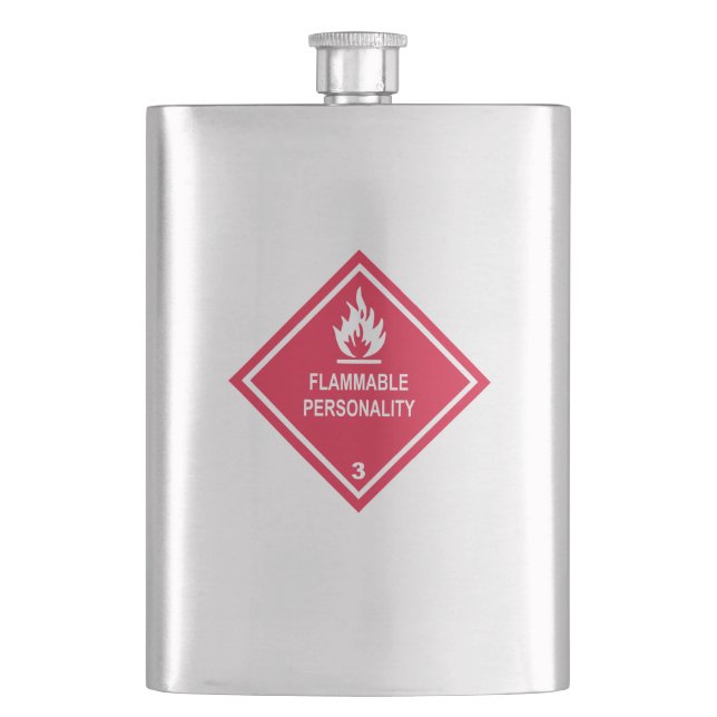 Flasque Personnalité inflammable (devant)