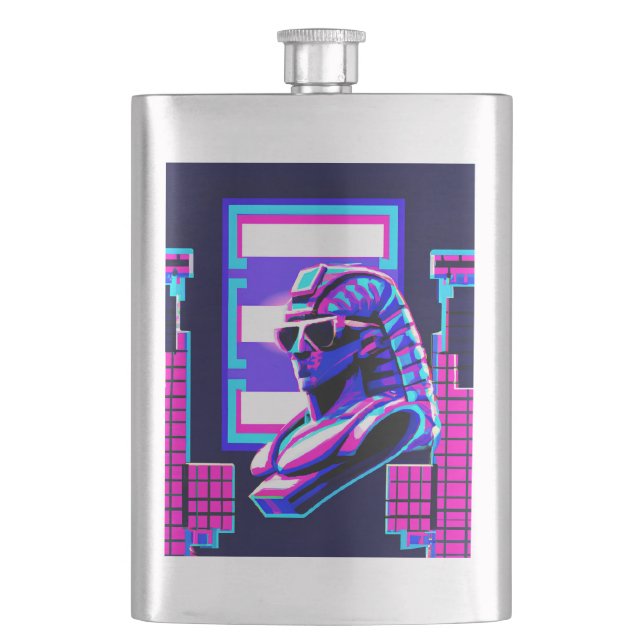 Flasque Pharaon Synthwave (devant)