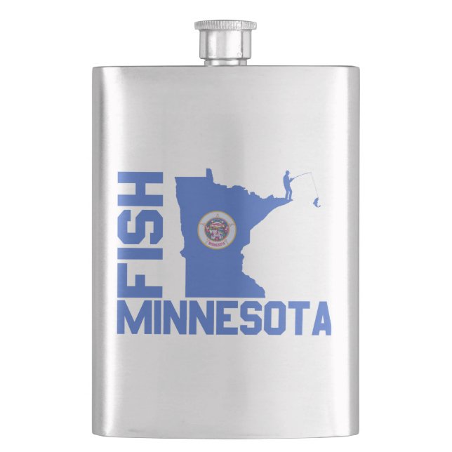 Flasque Plan de l'État du Minnesota de Poisson (devant)