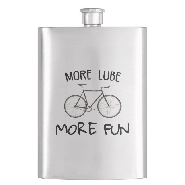 Flasque Plus Lube Plus Vélo Amusant (devant)