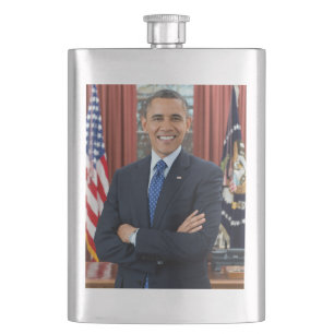 Flasque Portrait du Bureau Ovale, Obama Barack Président d