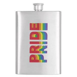 Flasque Pride lgbt lgbtq queer gay rainbow couleurs rétro