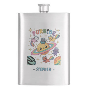 Flasque Purride Space Cats - Kawaii Astronaut Cats