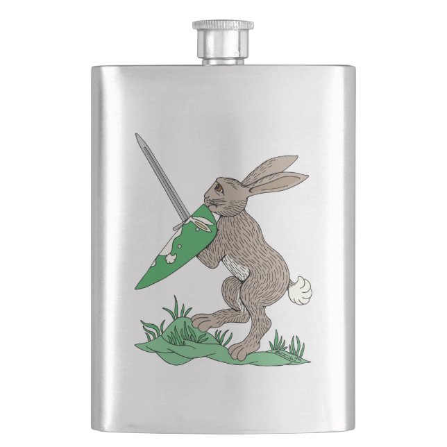 Flasque Rabbit de guerrier médiéval (devant)