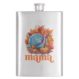 Flasque Remerciements Mama Turquie et l'automne quittent l