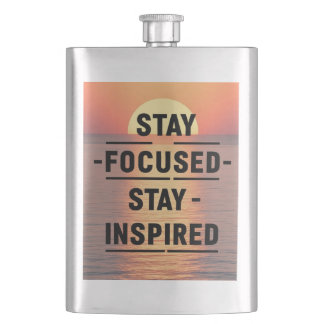 Flasque Restez concentré Restez inspiré option 2