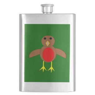 Flasque Robin de Noël