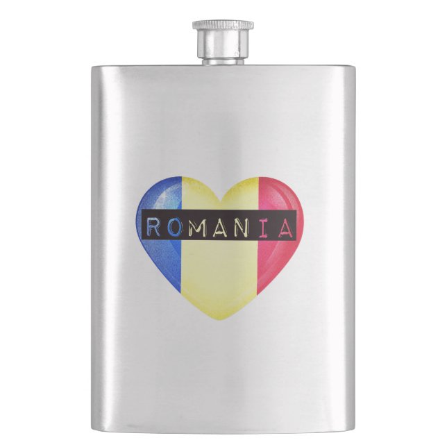 Flasque Romania Heart (devant)