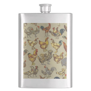 Flasque Rooster Poulet de la ferme Pays Animal