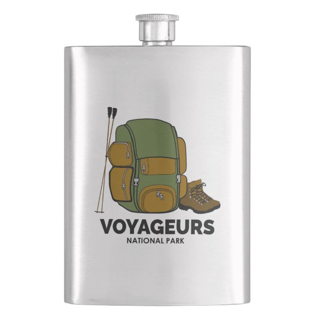 Flasque Sac à dos du parc national des Voyageurs (devant)