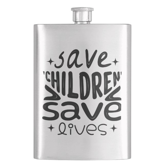Flasque Sauver les enfants, sauver des vies (devant)