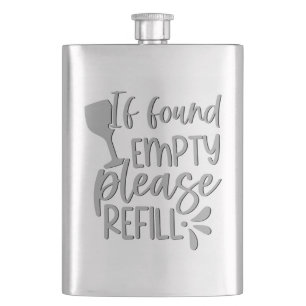 Flasque Si vous le trouvez vide, veuillez le remplir Hum
