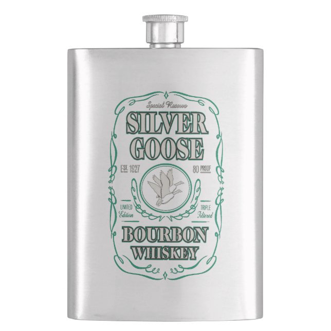 Flasque Silver Goose Bourbon Whiskey (devant)
