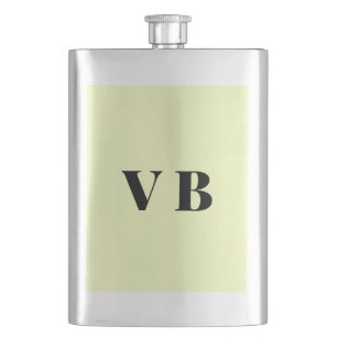 Flasque simple couleur pastel personnalisée minimale solid