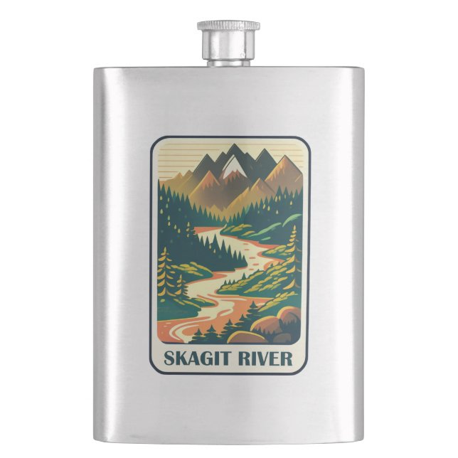 Flasque Skagit River Washington Colors (devant)