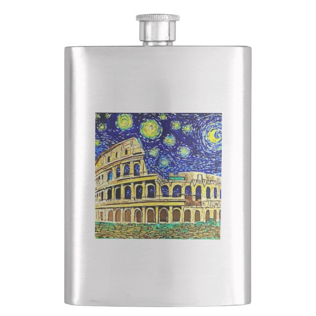 Flasque Starry Night Rome Italie (devant)