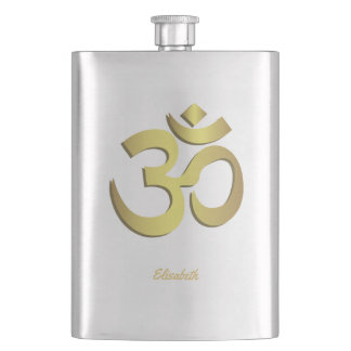 Flasque Symbole de yoga de l'OM (Aum) Namaste