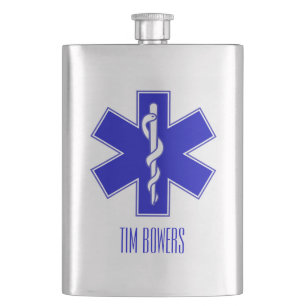 Flasque Symbole personnalisé EMT Star of Life