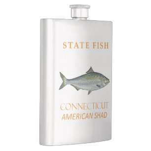 Flasque Territoire du Connecticut Pêche l'Alose Américaine