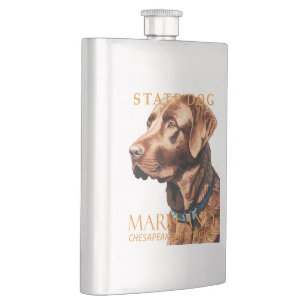 Flasque Territoire du Maryland Chien Le Retriever