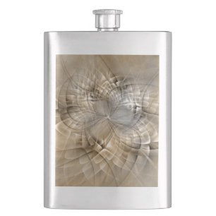 Flasque Textures d'art fractal moderne abstrait tons de te