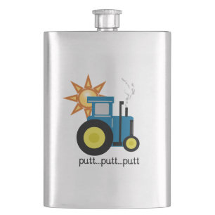 Flasque Tracteur à mât bleu