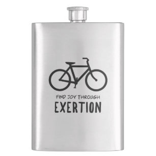Flasque Trouvez de la joie à travers le vélo d'aventure