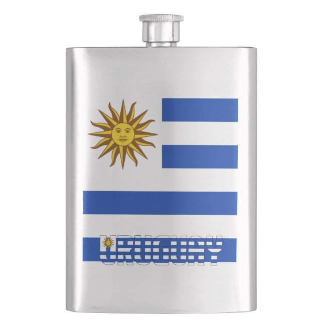 Flasque Uruguay Drapeau élégant patriotique (devant)