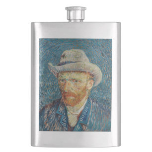 Flasque Van Gogh - Autoportrait avec un Casquette gris