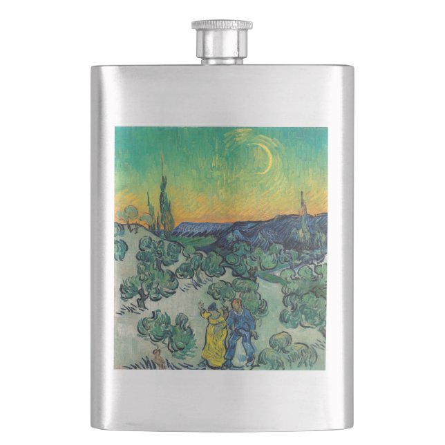 Flasque Vincent van Gogh - Paysage Lune avec couple (devant)
