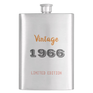 Flasque Vintage 1966 – Cadeau d'anniversaire 60 an