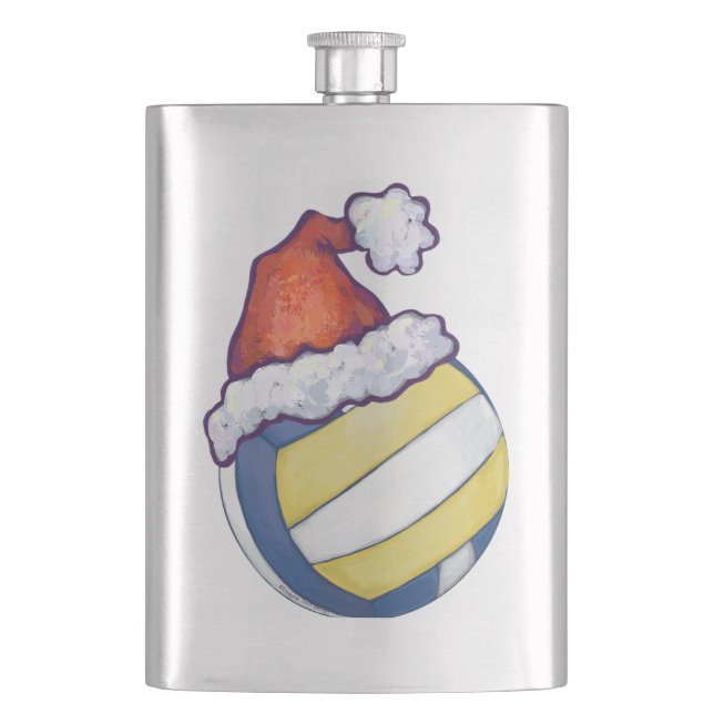 Flasque Volley-ball Casquette de Noël (devant)