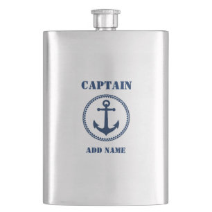 Flasque Votre ancre flottante nommée de capitaine Flask