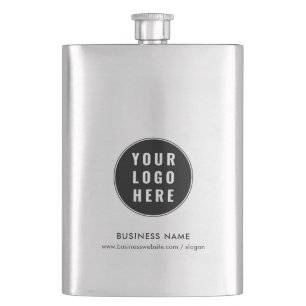 Flasque Votre logo d'entreprise et votre site Web Entrepri